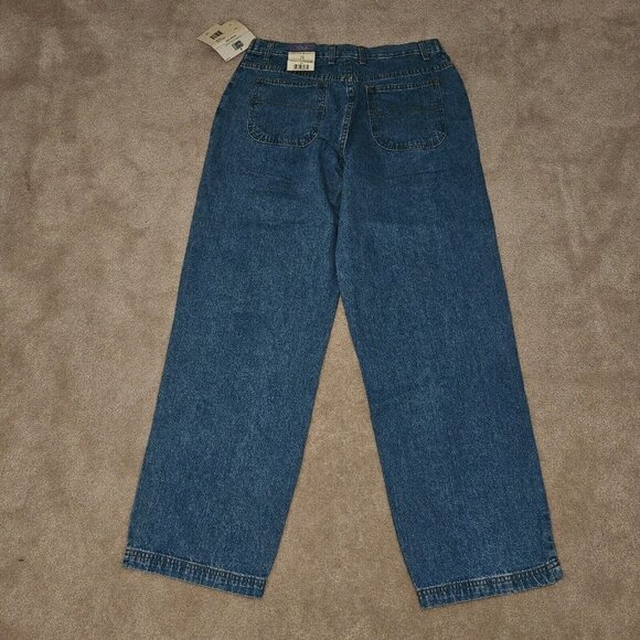 2 NWT Faded Glory Blue Jeans Size 12 No Waist Modern Style Looser Fit Medium - Picture 9 of 11